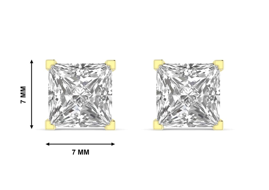 Princess Solitaire Studs