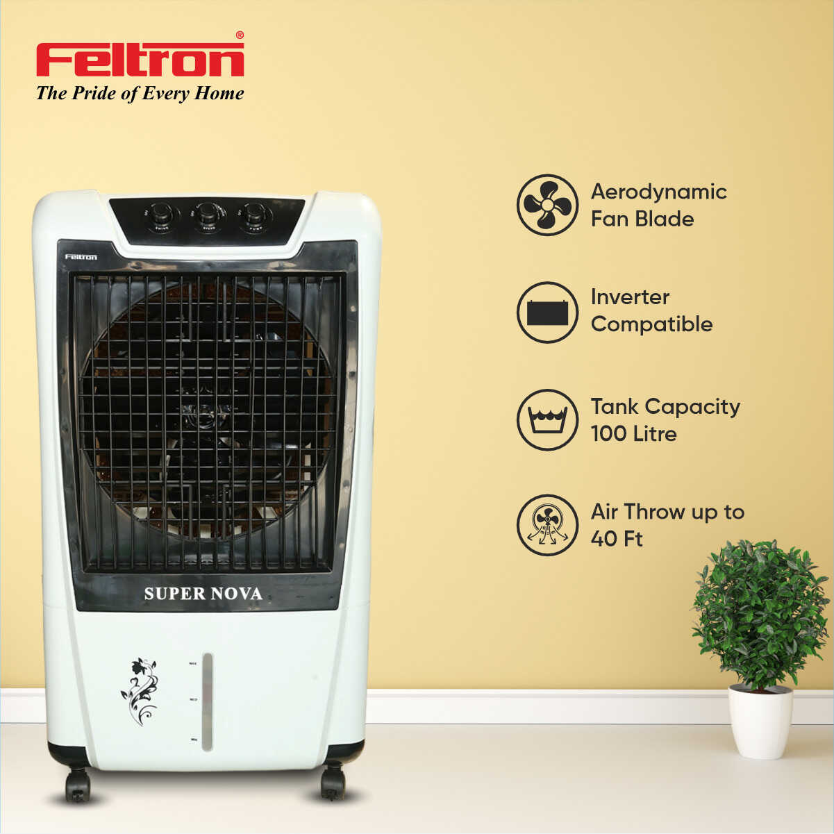 Feltron 100 Ltr Desert Air Cooler (Super Nova)