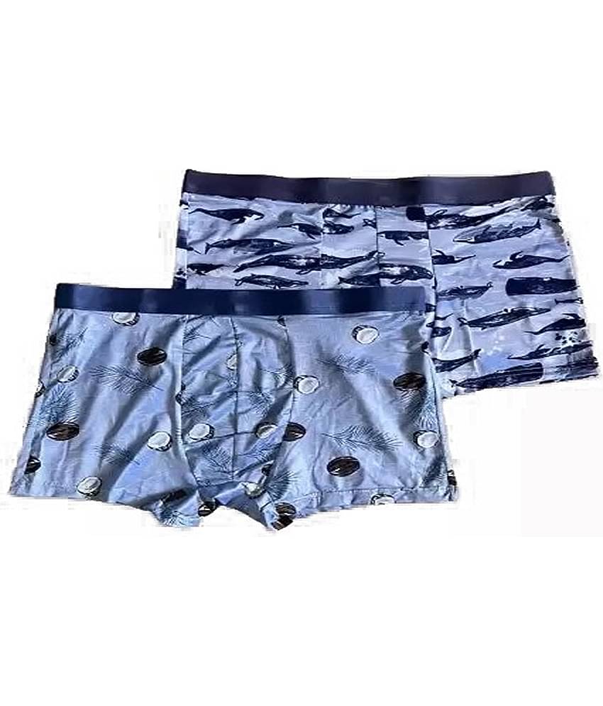 Cavenders Pack of 2 Nylon Trunks For Men's ( Multicolor )