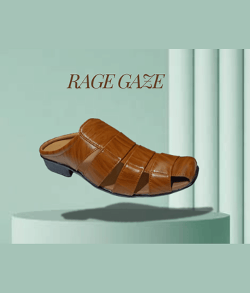 RAGE GAZE - Tan Men's Floater Sandals
