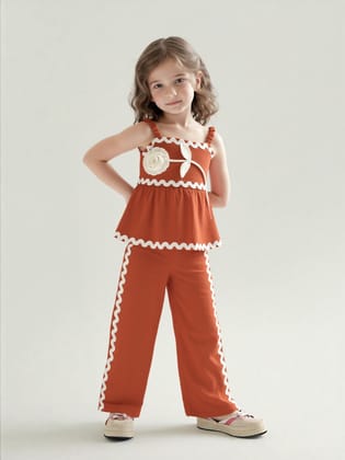 Girls Imported Co-Ord Set [GCS-7582](1-8Years)-1-2Y (Size - 18) / Imported