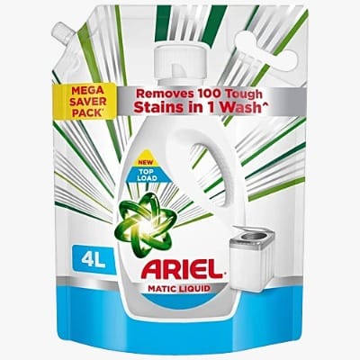 Ariel Liquid Detergent Top Load - Stain Removal In Washing Machine, 4 L