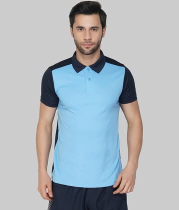 Vector X - Blue Polyester Regular Fit Men's Sports Polo T-Shirt ( Pack of 1 )