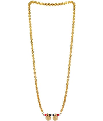 SHANKH-KRIVA - Golden Mangalsutra ( Pack of 1 )