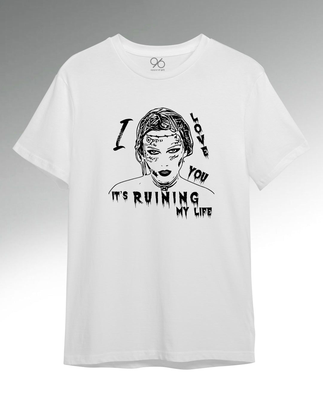 Fortnight (Black)- Swifty T-Shirt-Small / White