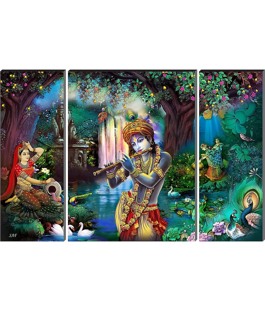 Saf Lord Krishna ji Religious wall hanging MDF Painting