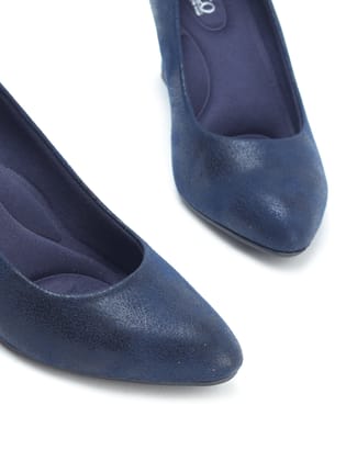 Delco Evening Wear Block heel Belly-41 / Navy