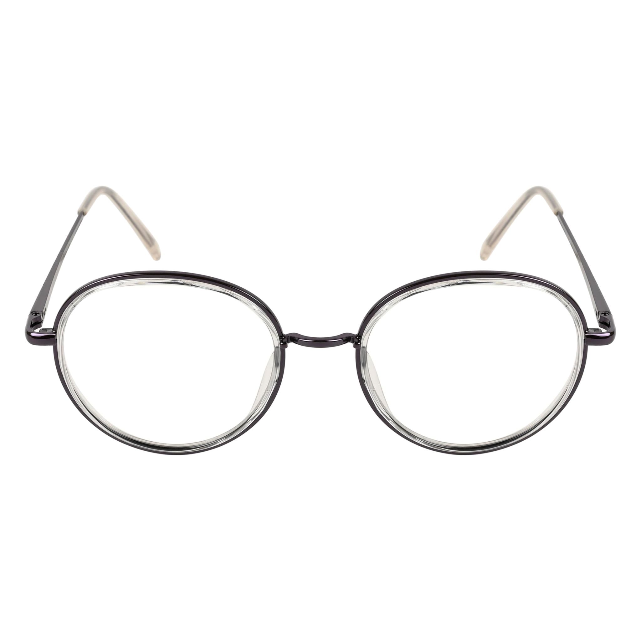 TERRY & CO Zero Power Blue Cut Eyeglasses | Metal Frame | Medium Size | Anti-Reflective, UV Protection, Lightweight | Spring Hinges | Unisex