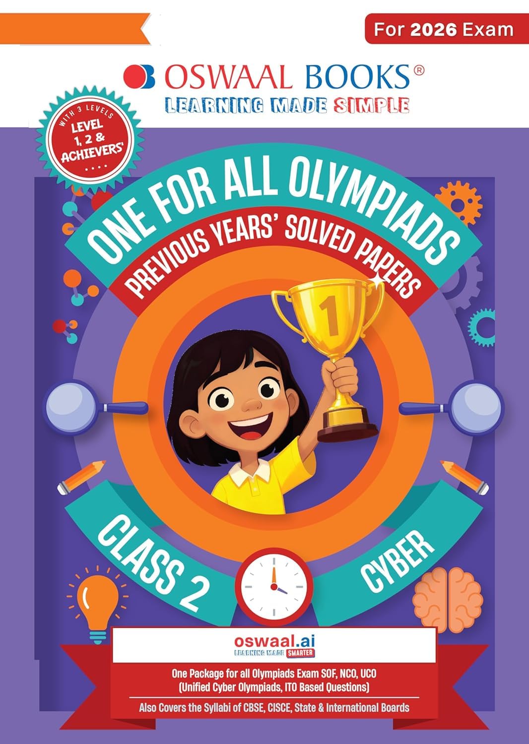 OSWAAL ONE FOR ALL OLYMPIADS CYBER CLASS 2 FOR 2026 EXAMS -PREP GUDIE || COMPLETE SYLLBYS ||OSCY2