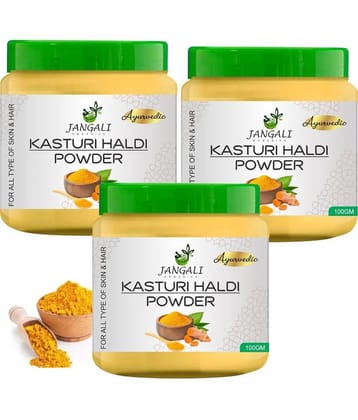 PURE Jangali ORGANICS Wild Turmeric Face Pack Powder / Kasturi Manjal / Haldi 300GM