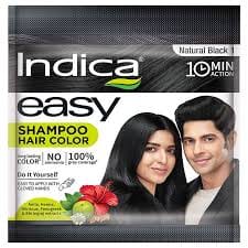 Indica Easy Do- It Yourself Shampoo Hair Color Black 18 MILLI_LITRE