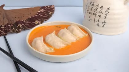 Prawn Dimsums In Red Thai Curry