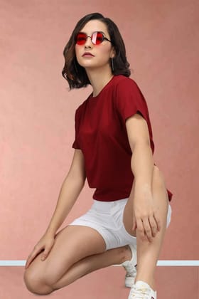 Maroon - Classic Relax Crew-S