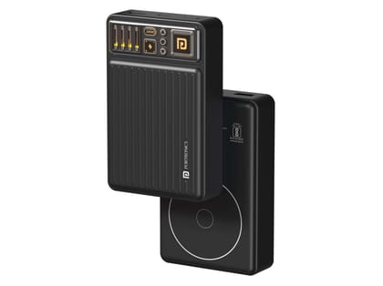 Portronics Luxcell Wireless Mini 20K 15W Wireless Output, 20W Type C Output, LED Indicator, Dual Output