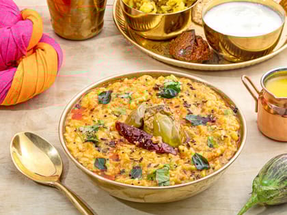 Andhra style bagara baigan khichdi