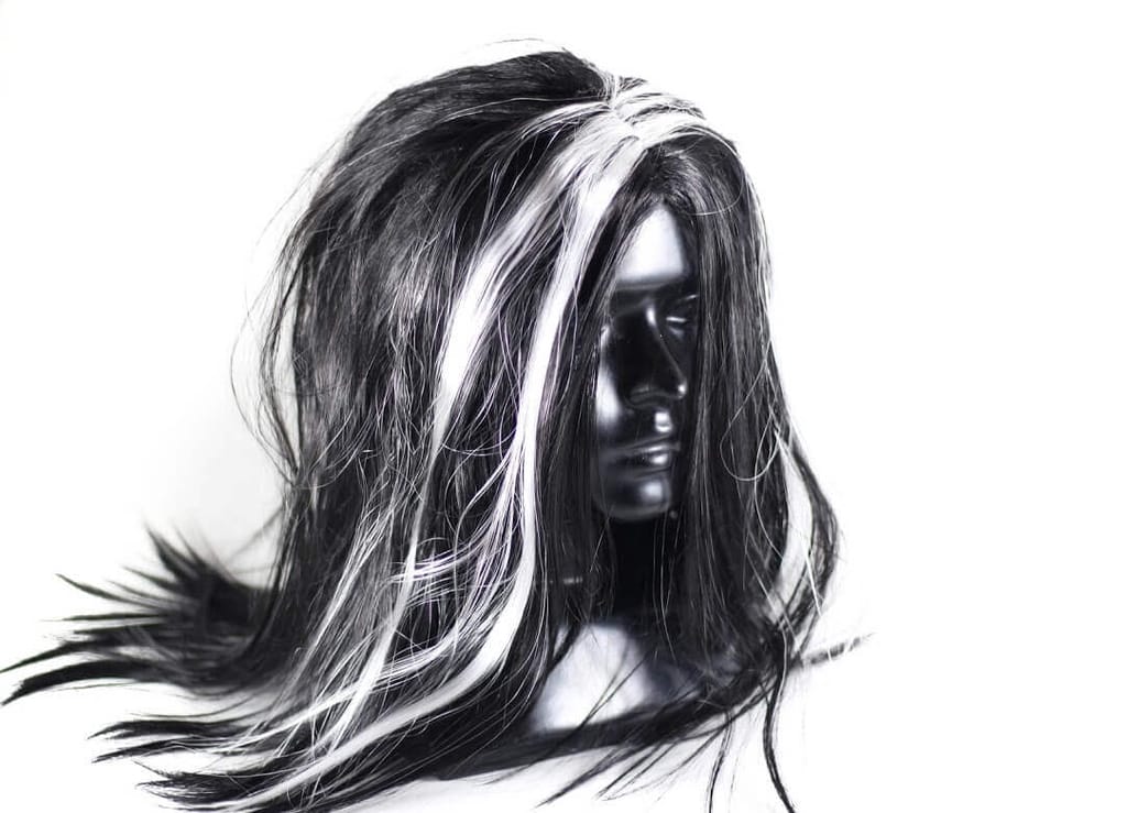 Witch Wig Black & White