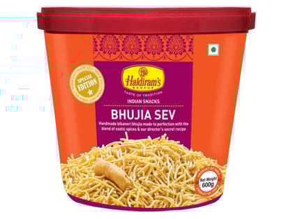 Haldiram's Bhujia Sev Jar Namkeen - 600gm