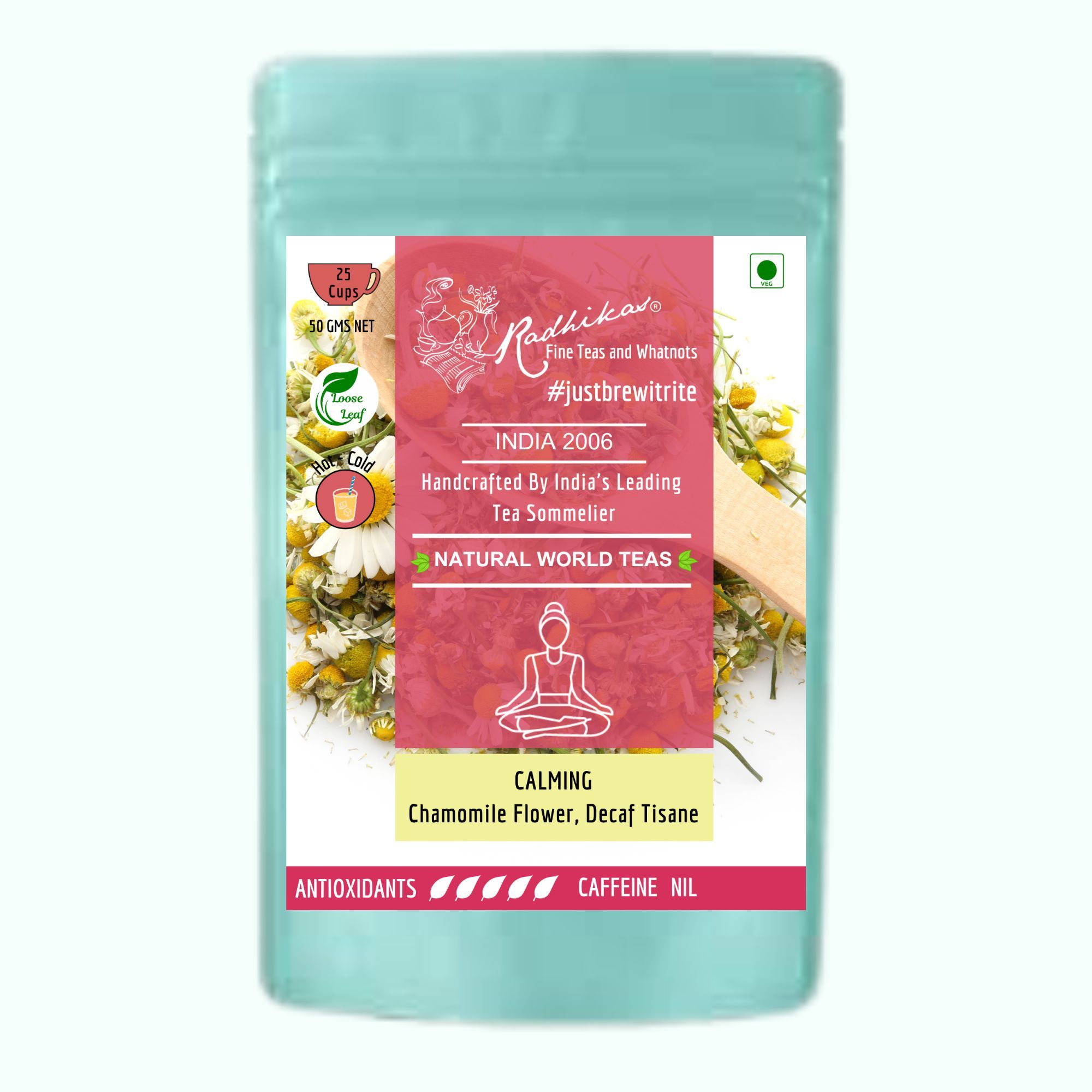 CALMING Chamomile Flower Decaf Tisane