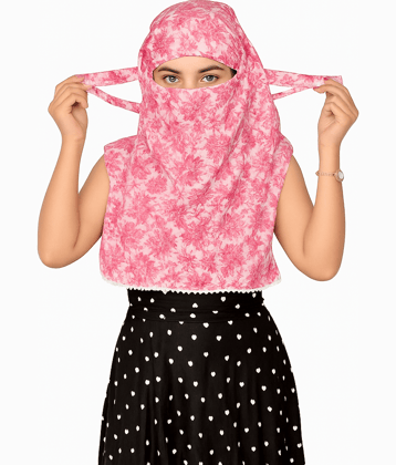 KALY India STYLE FOR EVER Pink Cotton Women's Scarf ( Pack of 1 )