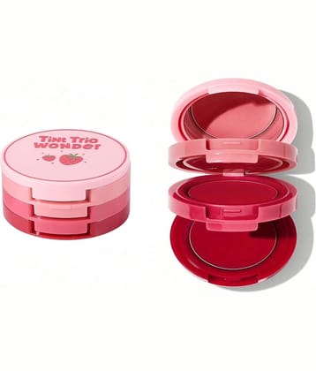 Adbeni 3 in 1 Tint Trio Wonder Matte & Cream Blush (Pink, Red, Peach) Multi 20 g