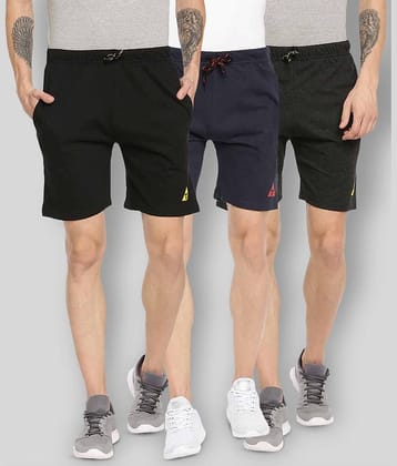 Ardeur - Multi Cotton Blend Men's Shorts ( Pack of 3 )