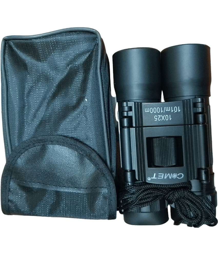 COMET 10 * 25 Binocular with Cover || Travel Stargazing Concerts Sports Optical LLL Vision Binocular Fixed Zoom (Pack of - 1)