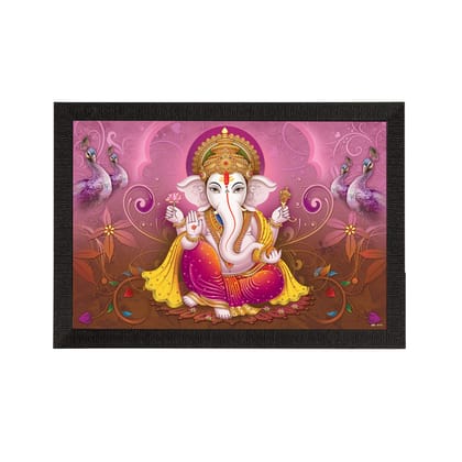 Lord Ganesha Satin Matt Texture UV Art Painting
