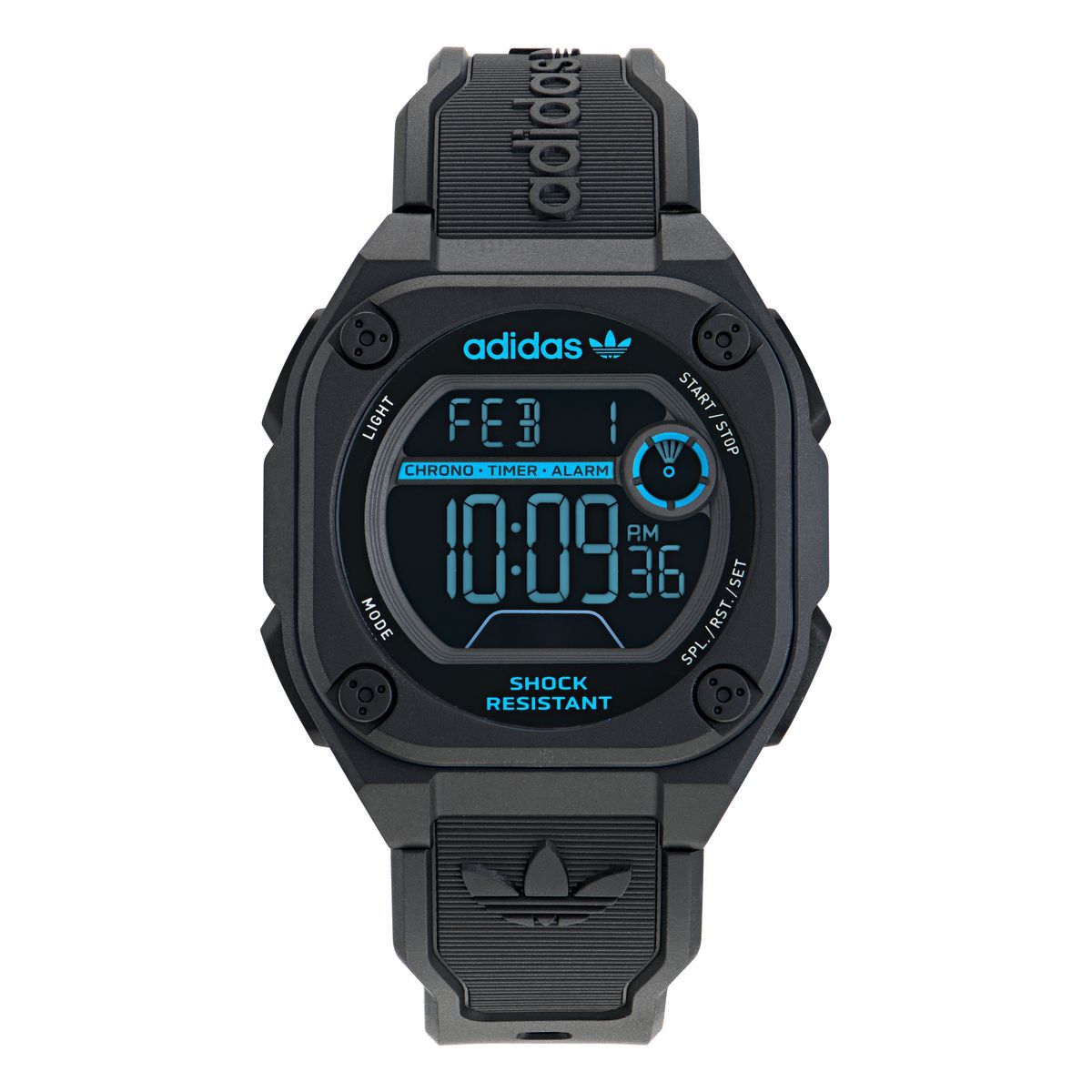 Adidas Originals Digital Neg Display Dial Unisex Digital Watch - AOST23571-Black