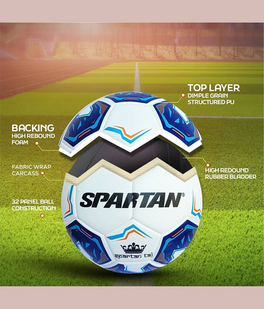 Spartan Multicolor PU Football ( Pack of 1 )