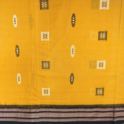 Bomkai Cotton Ikat Saree