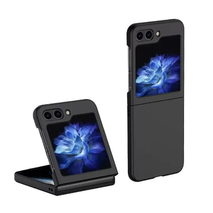 Valente Liquid Silicone Case Cover For Galaxy Z Flip 5-Black