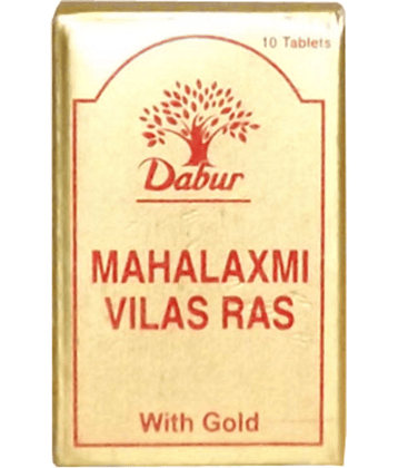 DABUR MAHALAXMI VILAS RAS 10. TABS WITH GOLD