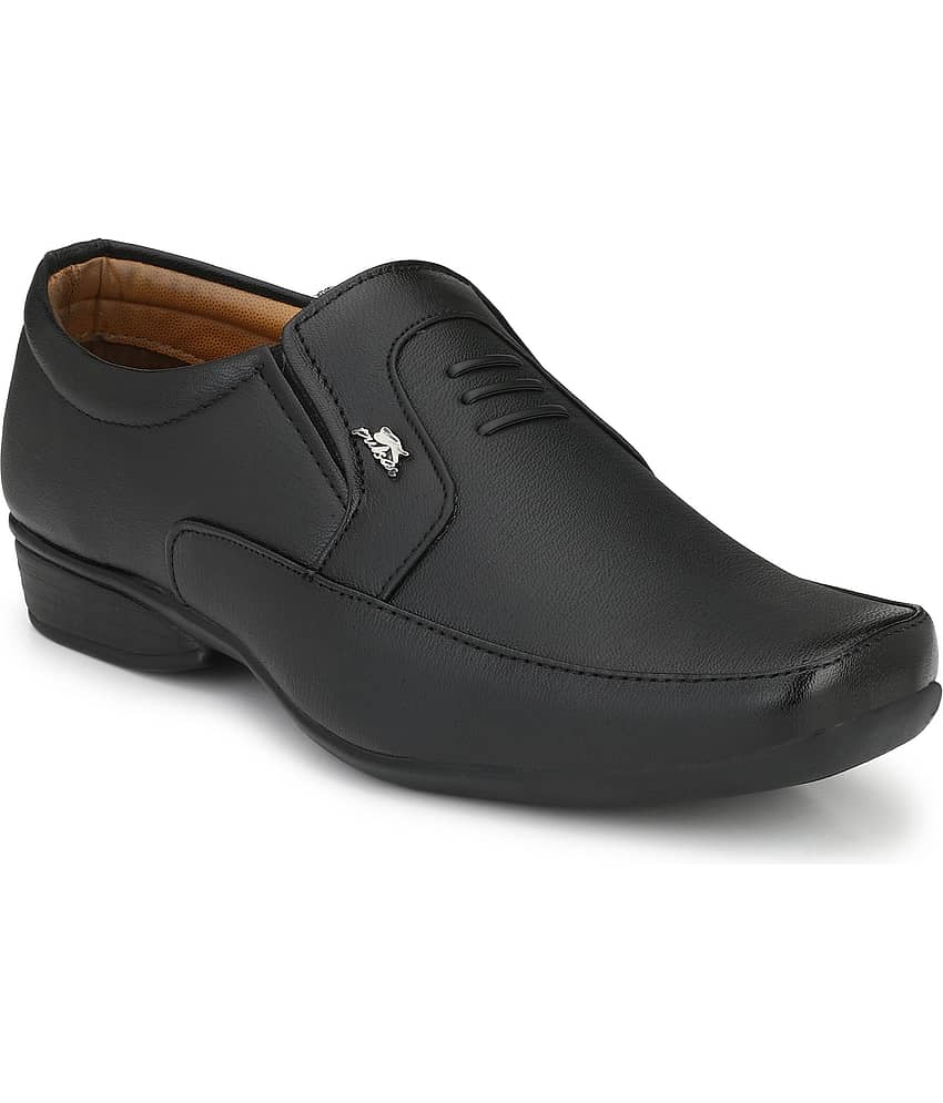 Stylelure Black Men's Slip On Formal Shoes