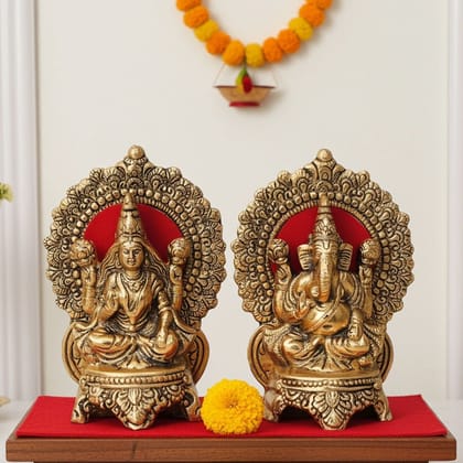 Showpiece Aluminium Ganesh Ji (ASMAS361 G)