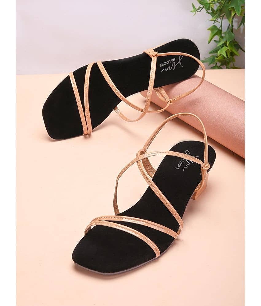 JM Looks Black Women's Sandal Heels