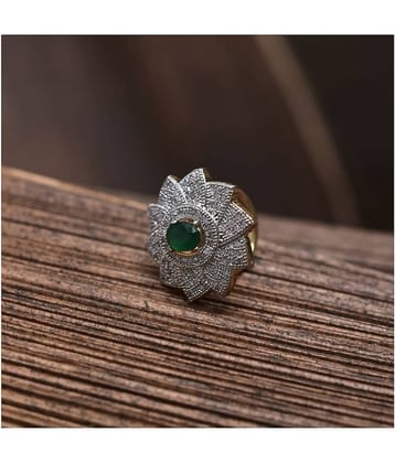 Bhagya Lakshmi Women's Pride Traditional AD Stone Ring For Women