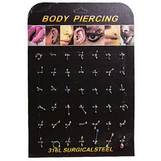 Mumbai Tattoo Body Piercing Chart - Multicolor