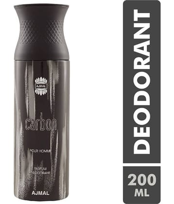 Ajmal Carbon Perfume Deodorant 200ml Body Spray Gift For men Pack Of 1