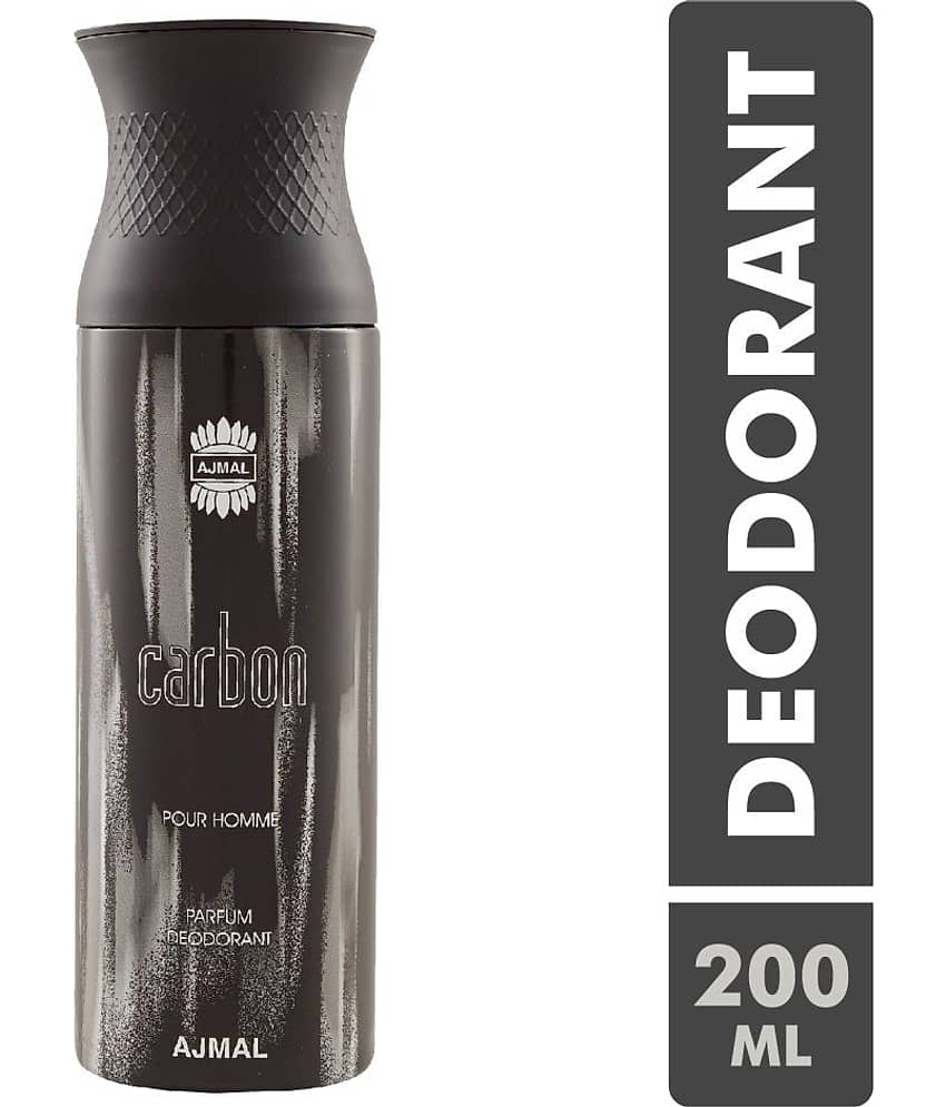 Ajmal Carbon Perfume Deodorant 200ml Body Spray Gift For men Pack Of 1