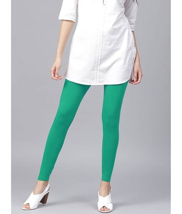 TCG - Green Cotton Blend Women's Leggings ( Pack of 1 )