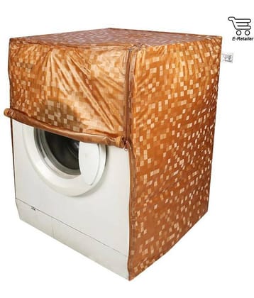 E-Retailer Single PVC Orange Square Design Front Loading 5KG To 8KG Washing Machine Covers