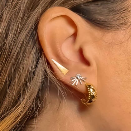 Julia-Stainless Steel / Hoop Earrings