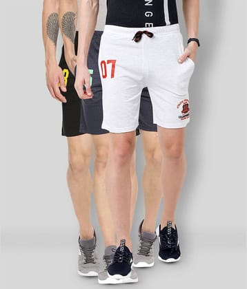 Ardeur - Multi Cotton Blend Men's Shorts ( Pack of 3 )