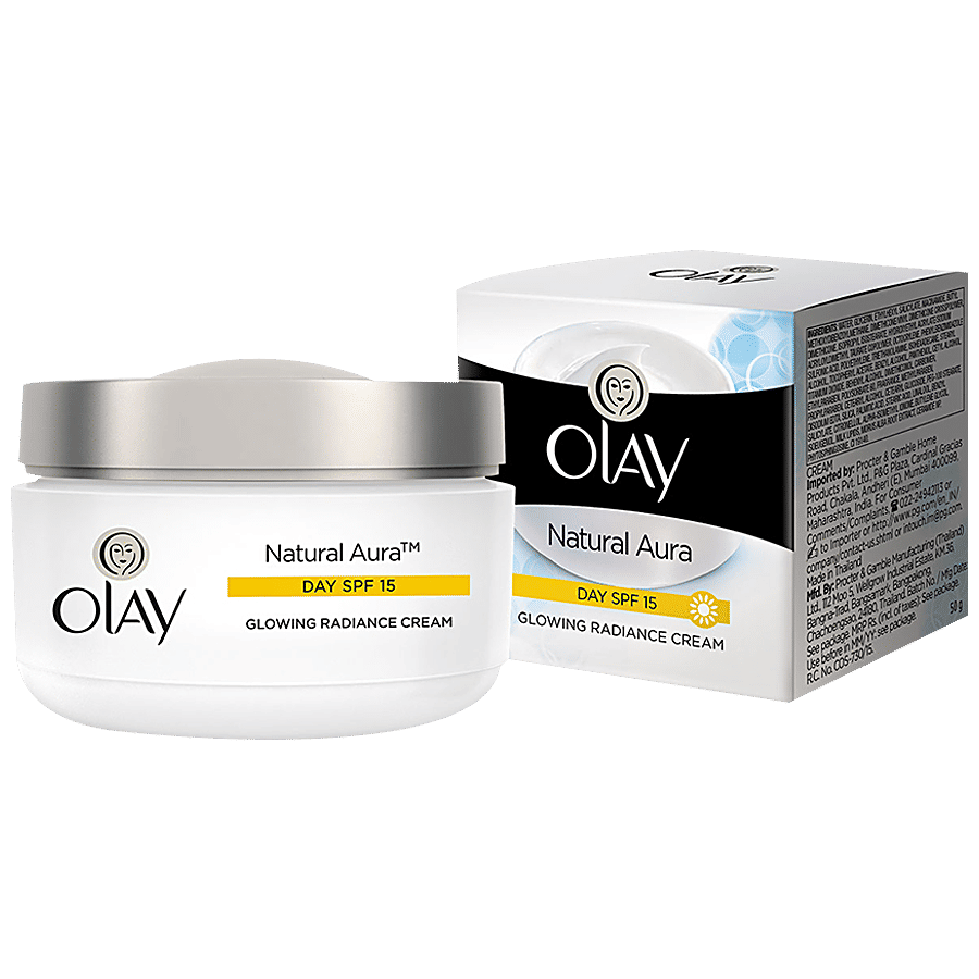 OLAY Natural Aura DAY SPF 15 GLOWING RADIANCE CREAM, 50g
