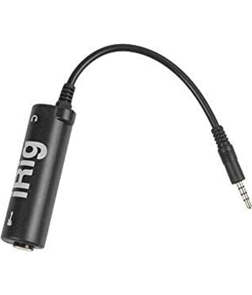 iRig Audio Interface Adapter for Guitar, Microphone, Multimedia Ampli Tub Guitar Interface Adaptor - Mobile 3.5mm Jack Connector for iPhone, , Music Recording, Podcasting, Jaming Note: Not Suitable for Android Users