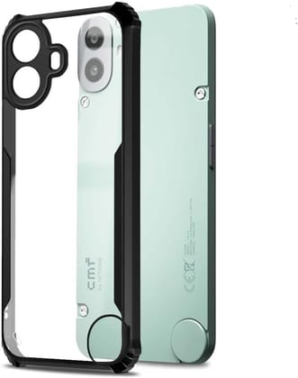 PLUGTECH Slim Shockproof Case | Matte Black Soft | Drop Protection | Precise Cutouts | Premium Mobile Cover for Nothing CMF Phone 1