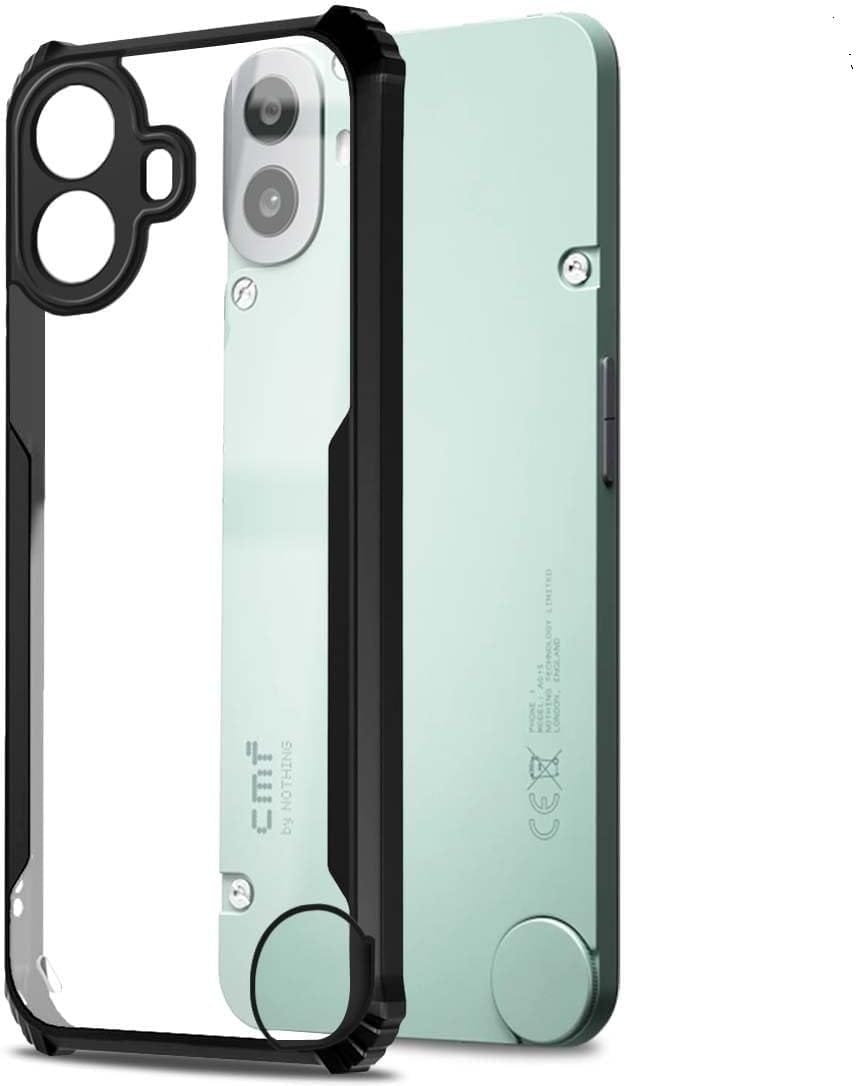 PLUGTECH Slim Shockproof Case | Matte Black Soft | Drop Protection | Precise Cutouts | Premium Mobile Cover for Nothing CMF Phone 1