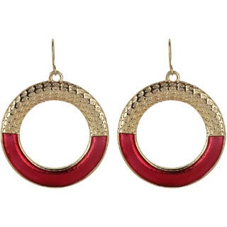 Round Ring Baali Earrings for Girls Daily Use Brass Material Earrings for Women's Fashion Jewellery for Party