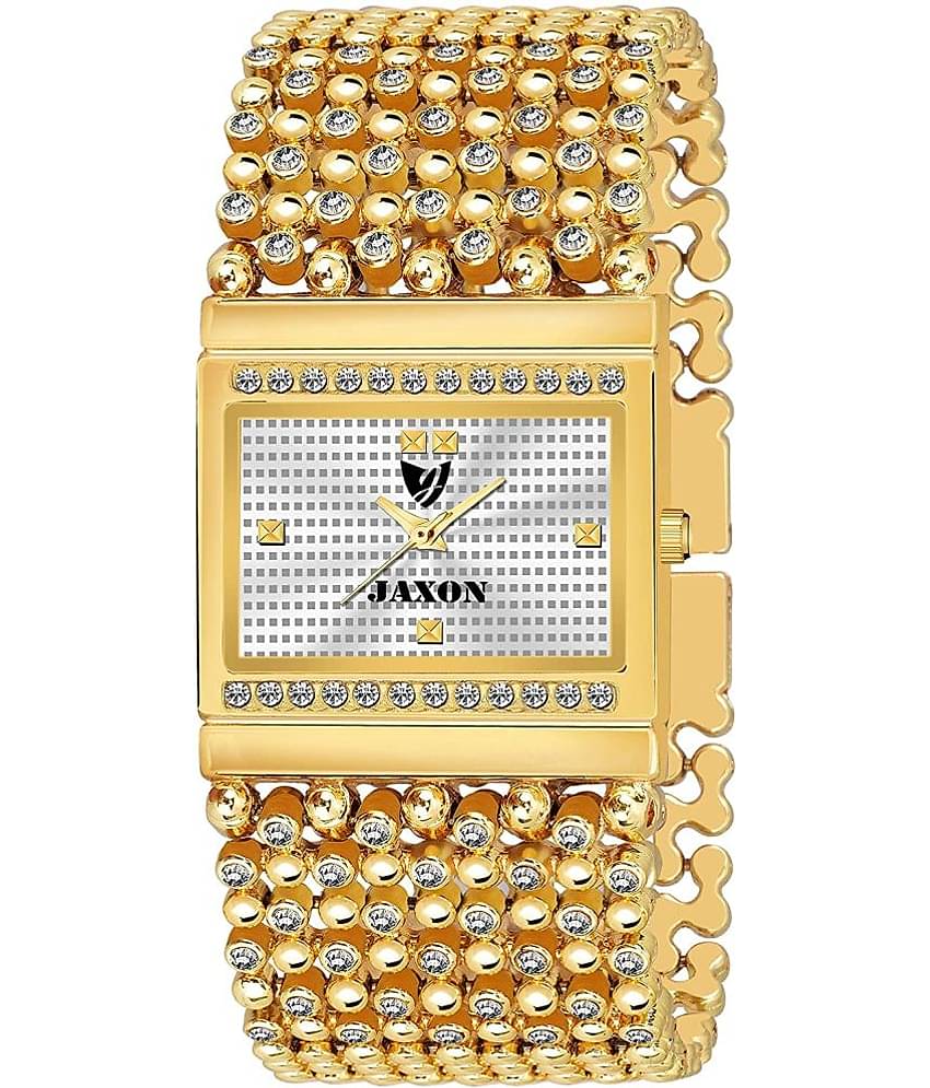 JAXON Stainless Steel Square Womens Watch
