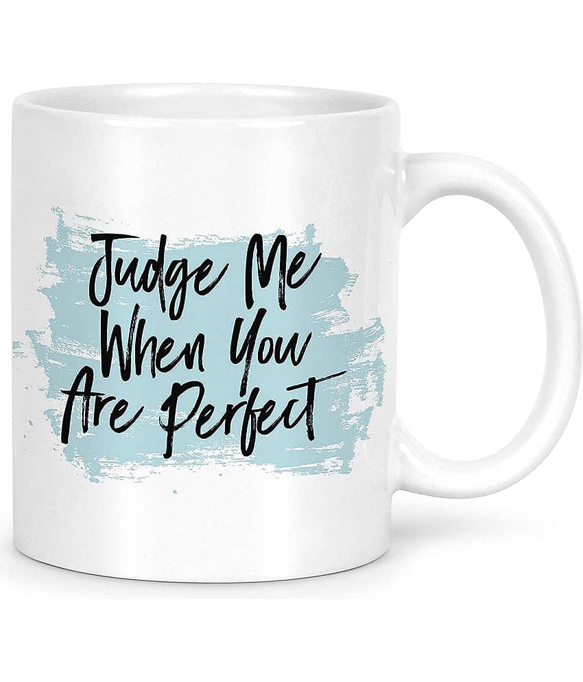 Idream Quote Printed Ceramic Coffee Mug 1 Pcs 330 mL